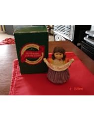 Single Detail Page Misc: Hallmark Sharing the Joy Girl in Ruffles Spanish Wish Statue 1990 - Hallmark Cards