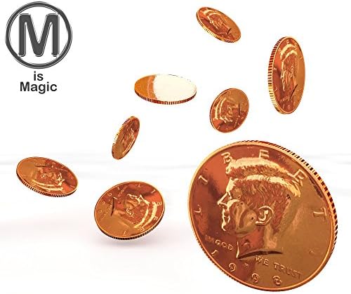 Orange Electroplated Coin Half Dollar Size