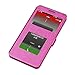 podofo S8 Ultra-thin Luxury Pu Flip LeatherStand Protective Case Cover with Smart Windows for Lenovo S898t (Rose)