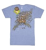 Skeletal Lamping David Barnes T-Shirt Blue M