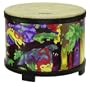 Remo Kids Percussion, Floor Tom, 10 Diameter with Mallet, Rain Forest Fabric