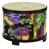 Remo Kids Percussion, Floor Tom, 10 Diameter with Mallet, Rain Forest Fabric