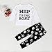 FEITONG 1Set Infant Toddler Baby Boy's Letter Print T-shirt Tops+ Pants (12 Months)