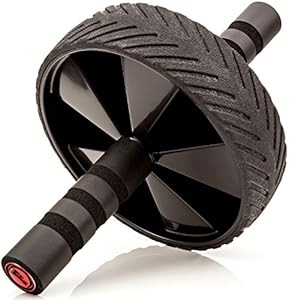 Fitnessery® Get Abs and Lose Weight - Ab Roller - Includes 3 BONUS Gifts: Ultimate Ab Workouts Ebook, Six Pack Abs Nutrition Ebook and Knee Pad - Non-Slip Rubber Wheel - Money-Back Guarantee