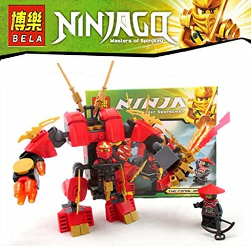 105pcs Ninjago Set Kai Scout Kais Fire Mech Ninja Building Bricks Blocks Minifigures Hero Toys Compatible With Lego 70500