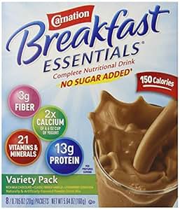 Amazon.com: Carnation Instant Breakfast No Sugar Added, Variety Pack