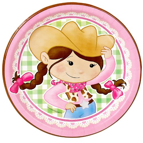 Pink Cowgirl Dinner Plates Party Supplies