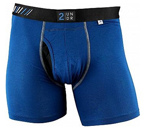 2Undr Men's Swing Shift Boxer Brief, Blue/Blue, XX-Large