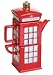 Claybox Hand Crafted British London Calling Telephone Booth Pottery Tea Pot and Cup Set