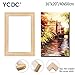 Solid Canvas Stretcher Frames, Premium Pine Wood Strips Bar Set, for Oil Paintings Poster Prints, DIY Arts Accessory Materials Supply, 16