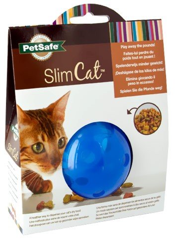 PetSafe SlimCat Food Distributor Ball, Blue - Misc.