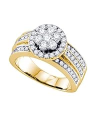 1.26CT DIAMOND FLOWER RING