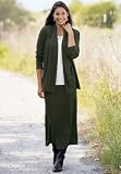 Shawl-Collar Skirt Set