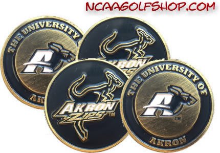 Akron Zips Golf Ball Markers
