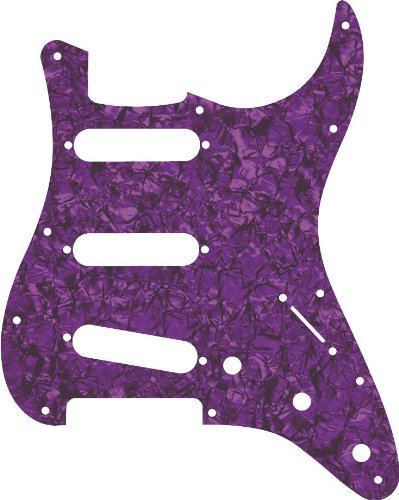 Musician's Gear 3 Single-Coil Pearloid Pickguard Purple