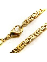 Tendenze Italy Byzantine-Chain Necklace, Gold Double, 3mm, Directly From The Italian Factory