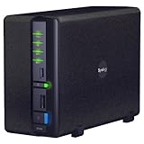 Synology DiskStation 2-Bay 2 TB (2 x 1 TB) Network Attached Storage DS210+ 2100 (Black)