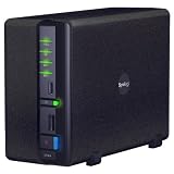 Synology DiskStation 2-Bay (Diskless) Network Attached Storage DS210+ (Black)