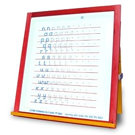N-Z LETTER FORMING - large semi rigid plastic sheet for use with drywipe mark...