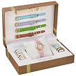 Dufonte by Lucien Piccard Women's Watch and Gift Set 5 Bands 10 Face Covers 90010YL