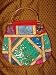 Womens Sari Tote Handbag Multi Red Patch Work Purses