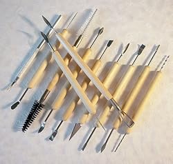 11 Piece Double Ended Clay and Pottery Tool Set