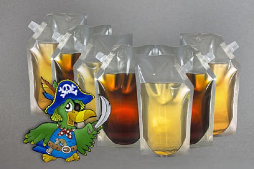 #4407 Smuggle Pocket/Purse Flasks(7-110z)Perfect Size,Save Lots of Money,Sports Stadiums,Bars,Events,Parties,For Vodka,Rum Runner,Mojitos,Clear Undetectable,Flexible and Fun!