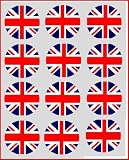 12 Union Jack rice paper fairy / cup cake 40mm toppers pre cut decoration