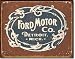 Ford - Historic Logo Metal Tin Sign 16" X 12.5"