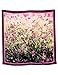 Dahlia Women's 100% Square Silk Scarf - Laurent Monteil Irises Painting - Purple