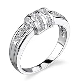 Simple Promise: Sterling Silver Size 6 Promise Ring with CZ Diamonds