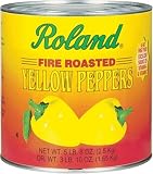 Roland Roasted Yellow Peppers, 5.5-Pound Can (Pack of 2)