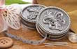 Decorative Metal Fleur de Lis Measuring Tape