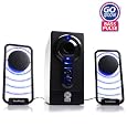 GOgroove BassPULSE Hi-Fidelity 2.1 Satellite Speaker Stereo Sound System with Subwoofer for PC, Mac, MP3, iPod, Tablets and Home-Theater