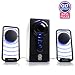 GOgroove BassPULSE Hi-Fidelity 2.1 Satellite Speaker Stereo Sound System with Subwoofer for PC, Mac,