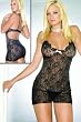 Boudoir Rose Lace Mini Dress With Polka Dot Bow And Cut Out Back