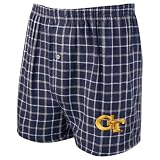Georgia Tech Yellow Jackets Navy Blue Gridiron Boxer Shorts
