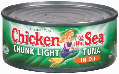 CHUNK LIGHT TUNA IN OIL, 24 pack of 6 oz cans by Chicken of the Sea