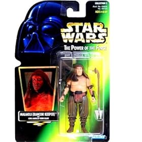  Star Wars Power of the Force Malakili Rancor Keeper Green Card Action Figure with Long-handled Vibro Blade Collection 2 By Kenner
