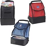 New Connections Dual Compartment Lunch Cooler BK 2550-05BK