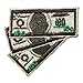 ID 0068 $100 One Hundred Dollar Bills Cash Money Currency IronOn Applique Patch