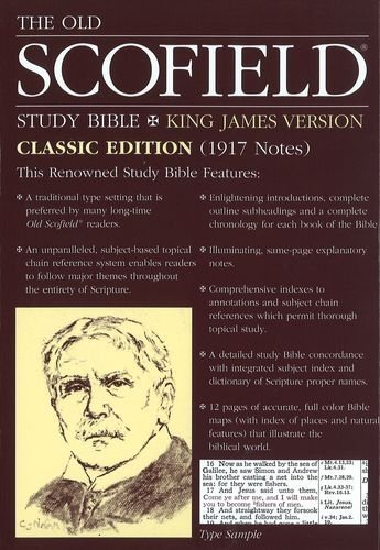 The Old Scofield Study Bible, KJV, Classic Edition (Thumb-Indexed, Navy Bonded Leather) by Oxford University Press Indexed Edition [BondedLeather(2007/1/12)]