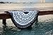 SwimZip Round Beach Towel (White)