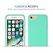 iPhone 7 Case, Maxboost [Vibrance Series] Protective Slider Style Cases for Apple iPhone 7 2016 SOFT-Interior Scratch Protection Finished Hard Cover - Turquoise/Champagne Gold