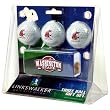 Washington State Cougars NCAA 3 Golf Ball Gift Pack w/ Hat Clip