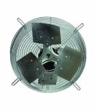 TPI Corporation CE12-D Direct Drive Exhaust Fan, Guard Mounted, Single Phase, 12" Diameter, 120 Volt