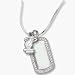 Miami Heat 3/8 Logo on Sterling Silver Mini Dog Tag Necklace