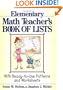 The Elementary Math Teacher's Book of Lists: With Ready-to-Use Patterns and Worksheets (J-B Ed: Book of Lists)