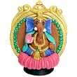 Terra-cotta Ganesh Statue on Lotus