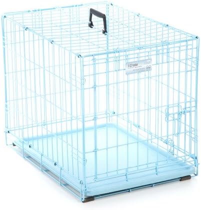 Kennels Metal Midwest Homes For Pets iCrate Fashion Edition Pet Crate (Blue)